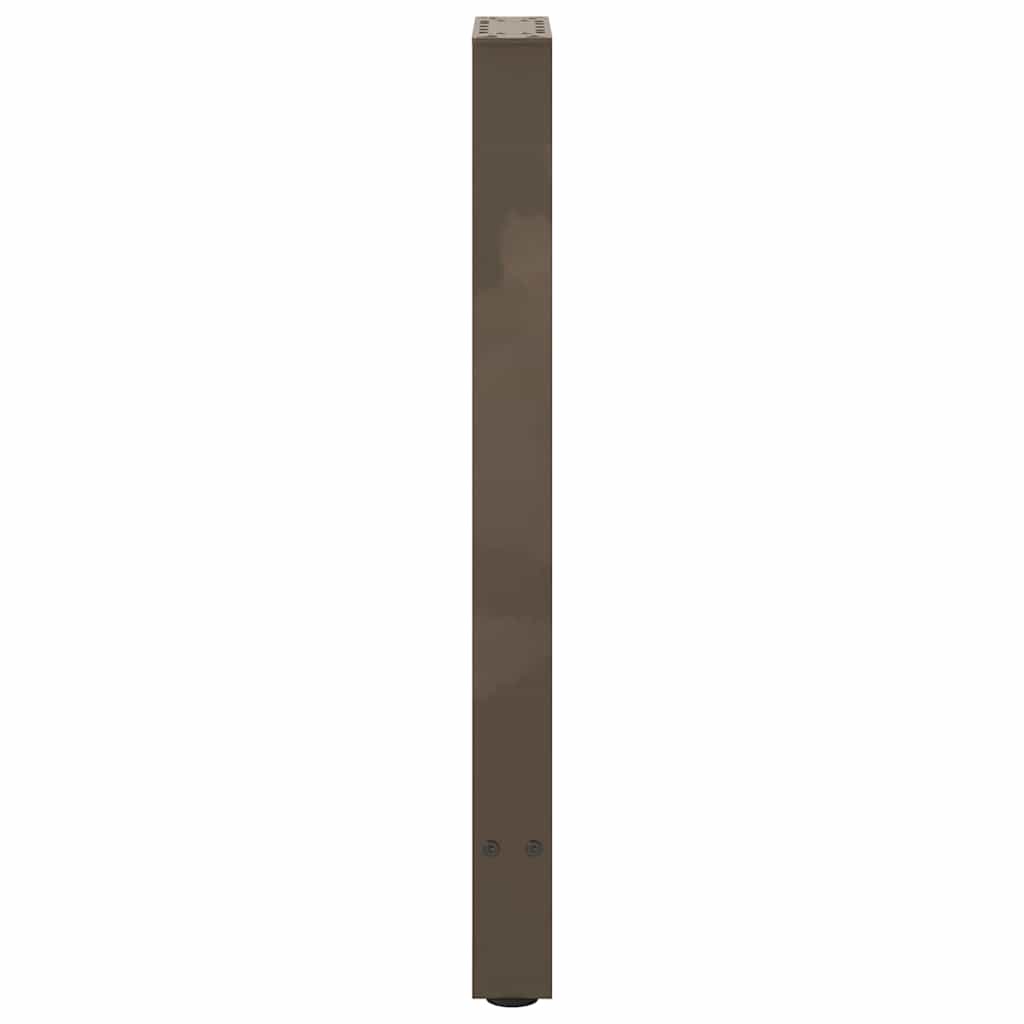 Salontafelpoten Staal Naturel 38 x (72-73) cm