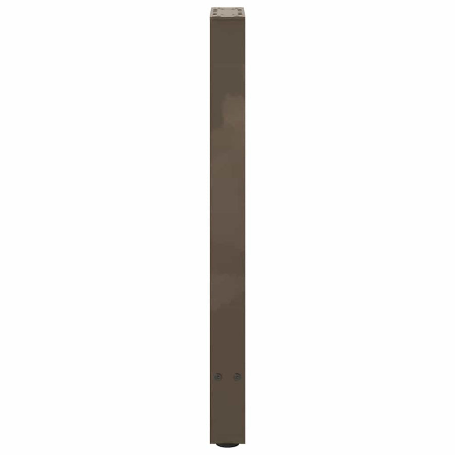 Salontafelpoten Staal Naturel 38 x (72-73) cm
