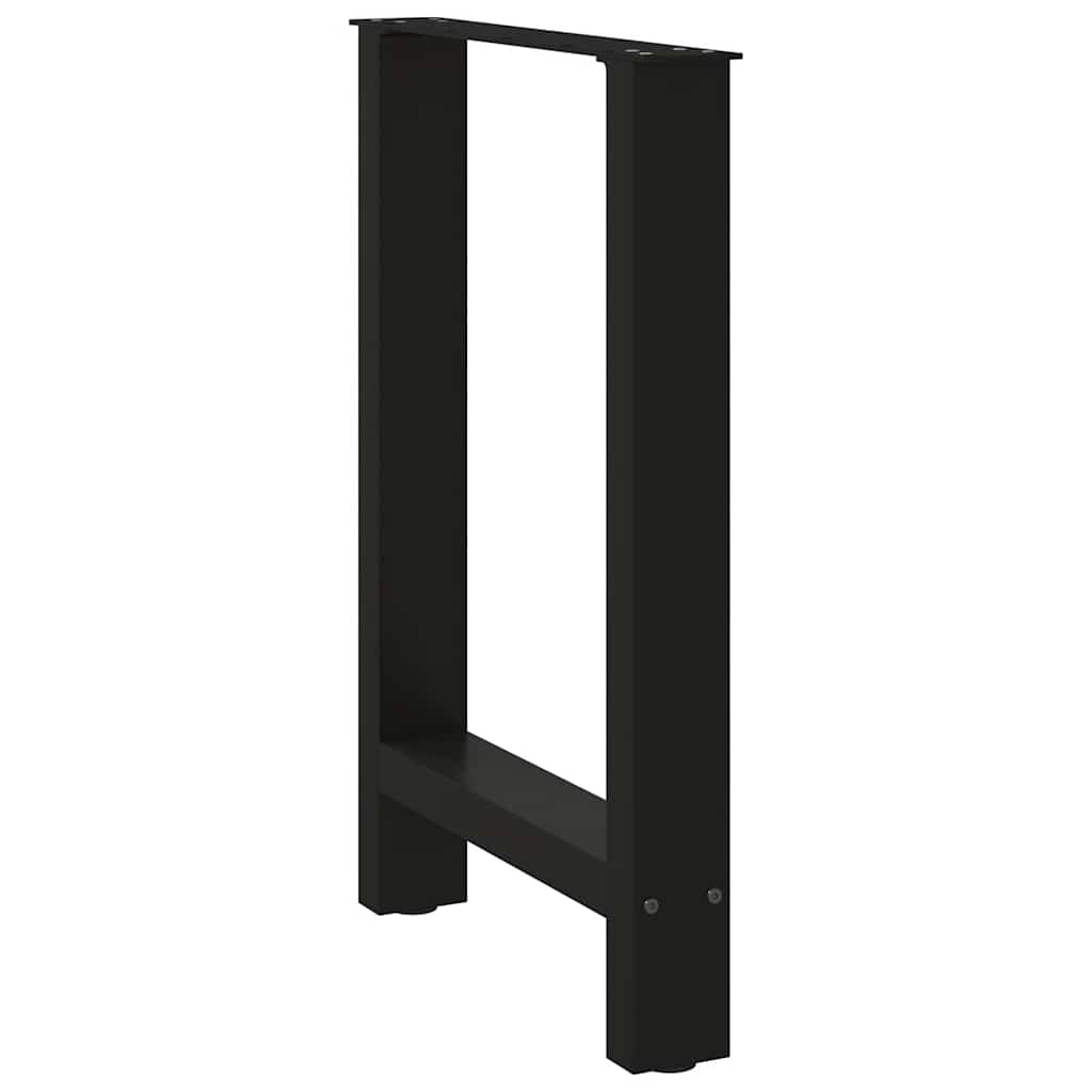 Eettafelpoten 2 st 50x(72-73) cm staal zwart