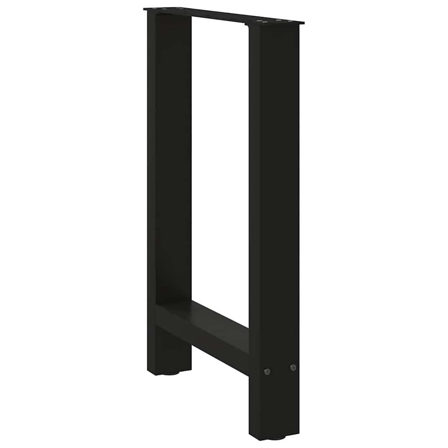 Eettafelpoten 2 st 50x(72-73) cm staal zwart
