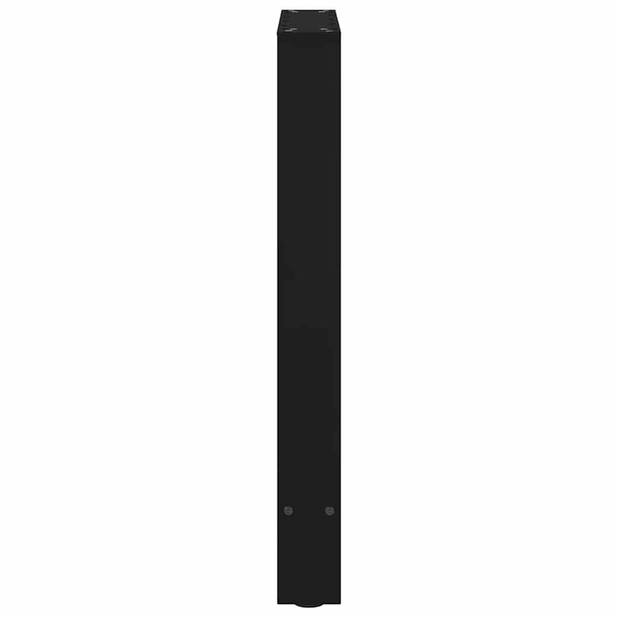 Eettafelpoten 2 st 50x(72-73) cm staal zwart