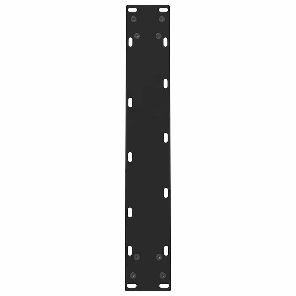 Eettafelpoten 2 st 50x(72-73) cm staal zwart