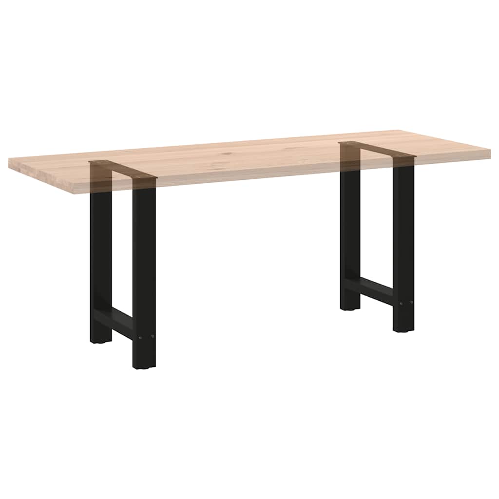 Eettafelpoten 2 st 50x(72-73) cm staal zwart