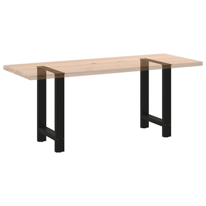 Eettafelpoten 2 st 50x(72-73) cm staal zwart