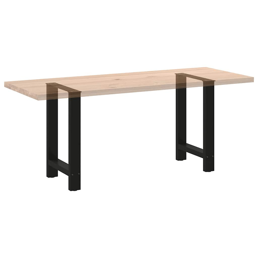 Eettafelpoten 2 st 50x(72-73) cm staal zwart