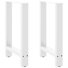 Dining table legs 2 pcs 50x(72-73) cm steel white