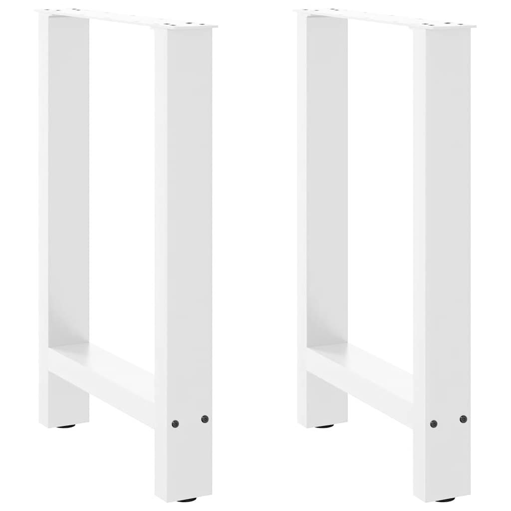 Salontafelpoten 2 st 50x(72-73) cm staal wit