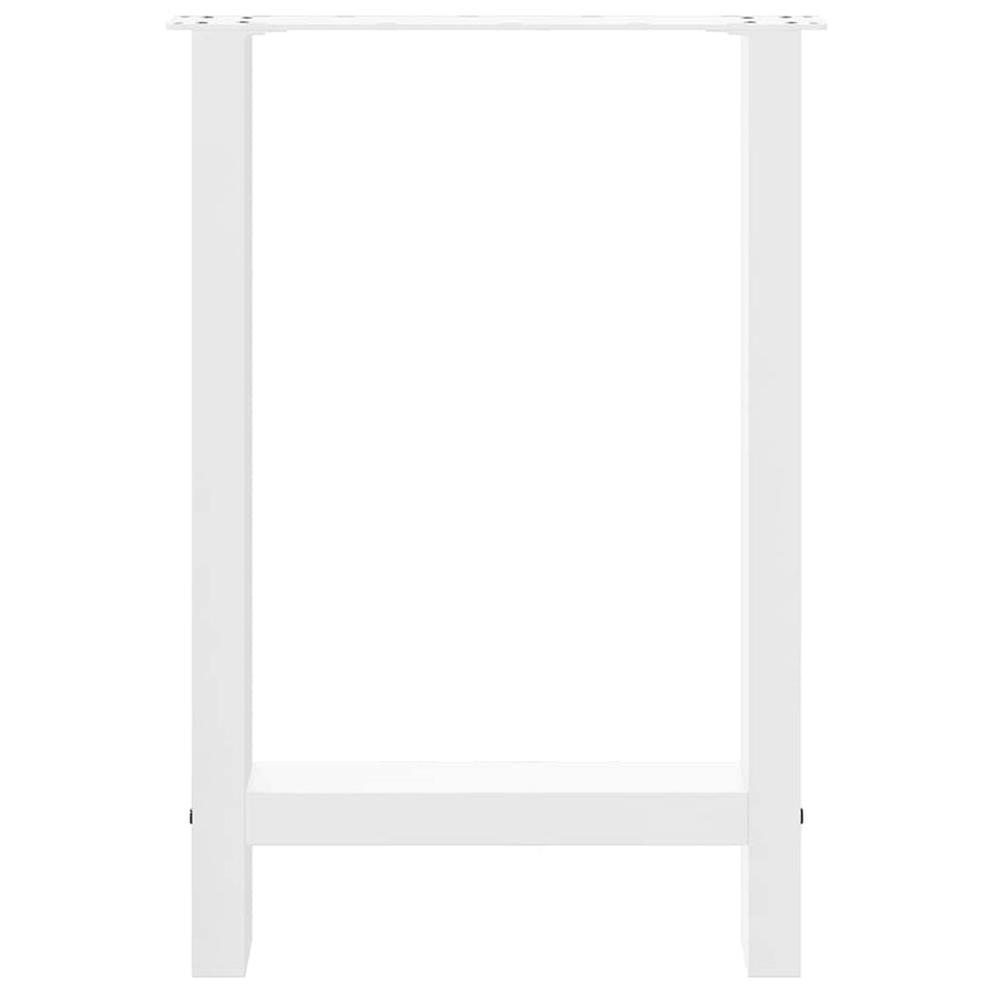 Salontafelpoten 2 st 50x(72-73) cm staal wit