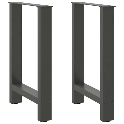 Salontafelpoten 2 st 50x(72-73) cm staal antraciet