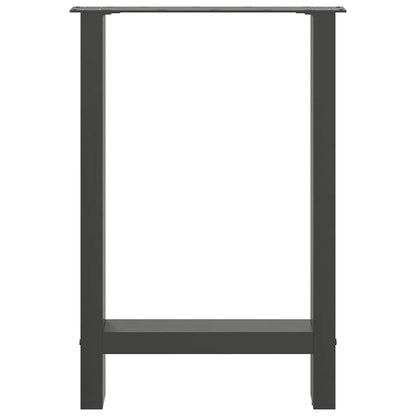 Salontafelpoten 2 st 50x(72-73) cm staal antraciet