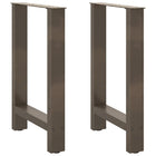 Dining table legs 2 pcs 50x(72-73) cm steel natural