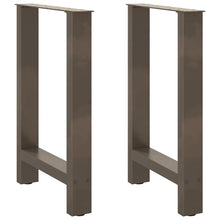 Salontafelpoten Staal Naturel 50 x (72-73) cm