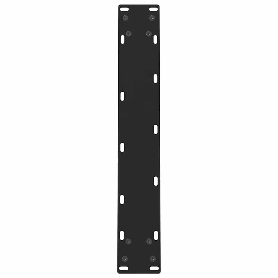 Salontafelpoten 2 st 60x(72-73) cm staal zwart