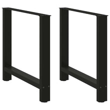Salontafelpoten 2 st 70x(72-73) cm staal zwart