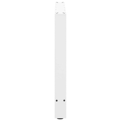 Salontafelpoten 2 st 70x(72-73) cm staal wit
