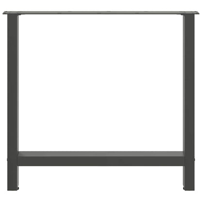 Salontafelpoten 2 st 70x(72-73) cm staal antraciet