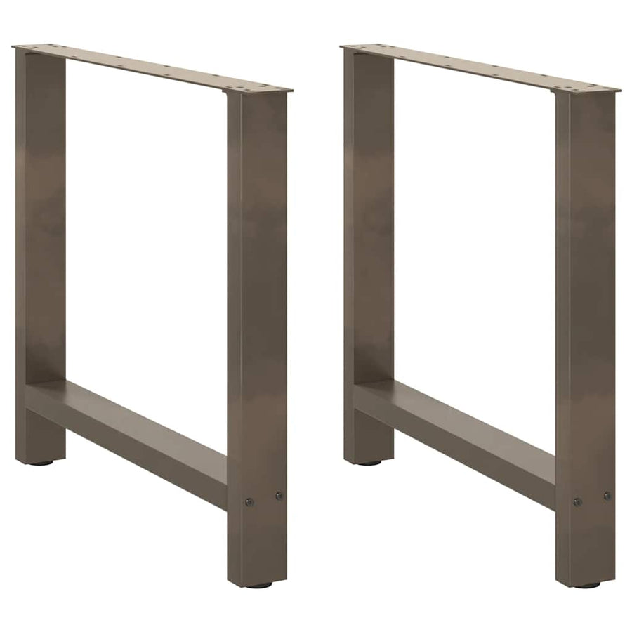 Salontafelpoten Staal Naturel 70 x (72-73) cm