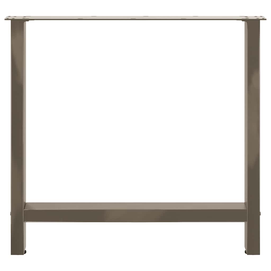 Salontafelpoten Staal Naturel 70 x (72-73) cm