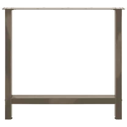 Salontafelpoten Staal Naturel 70 x (72-73) cm