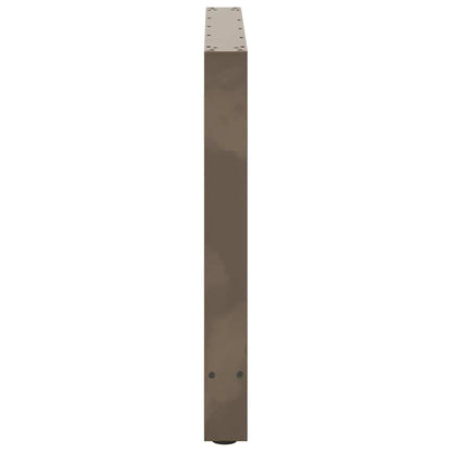 Salontafelpoten Staal Naturel 70 x (72-73) cm