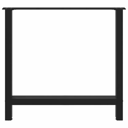 Salontafelpoten 2 st 80x(72-73) cm staal zwart