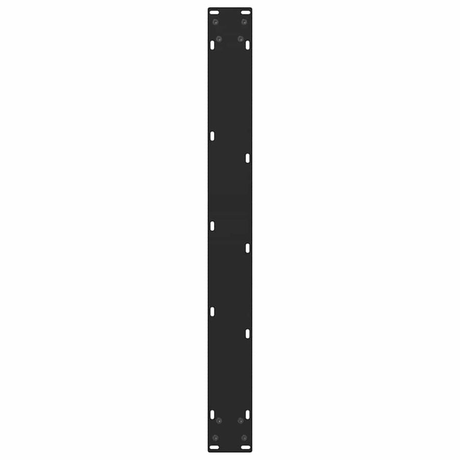 Salontafelpoten 2 st 80x(72-73) cm staal zwart