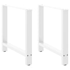 Tafelpoten 2 st 80x72 cm staal wit