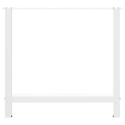 Salontafelpoten 2 st 80x(72-73) cm staal wit