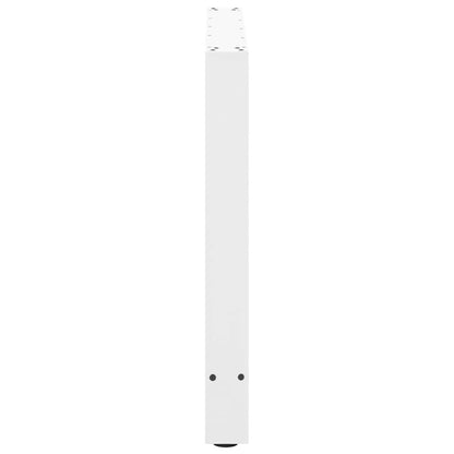 Salontafelpoten 2 st 80x(72-73) cm staal wit