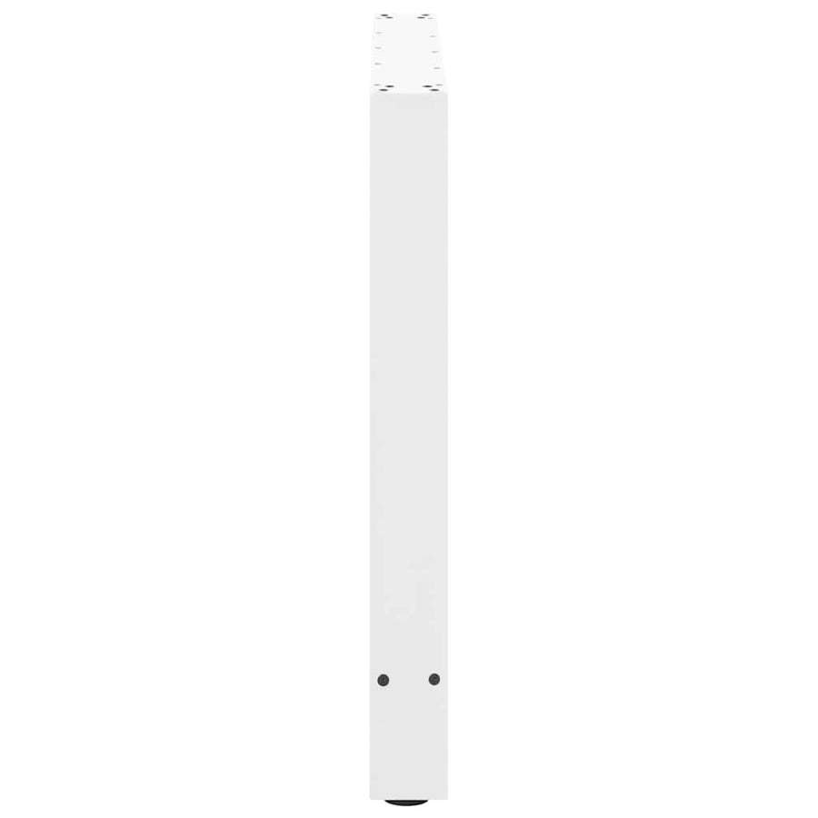 Salontafelpoten 2 st 80x(72-73) cm staal wit