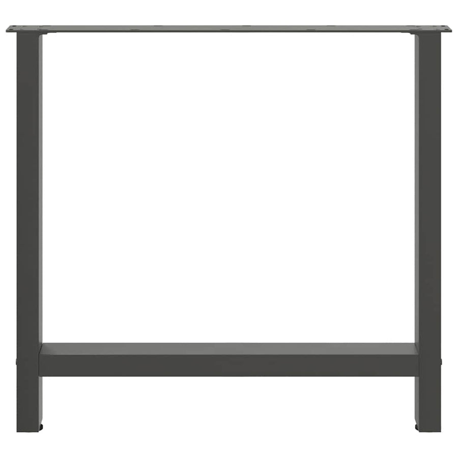Salontafelpoten 2 st 80x(72-73) cm staal antraciet