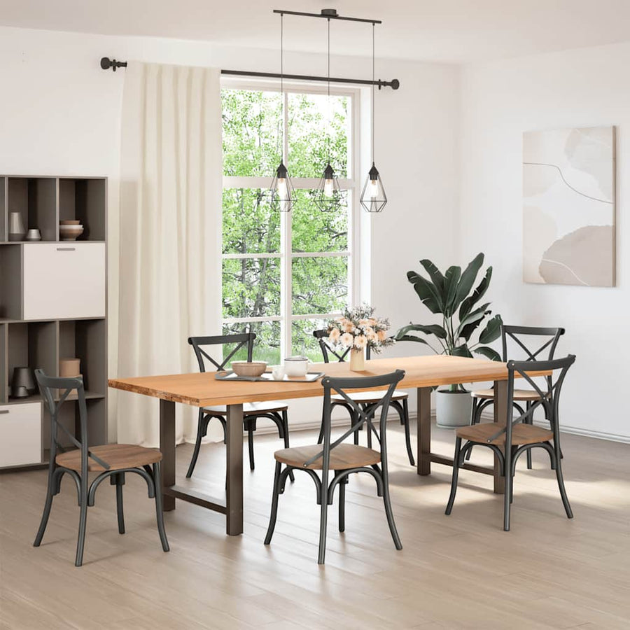 Salontafelpoten Staal Naturel 80 x (72-73) cm
