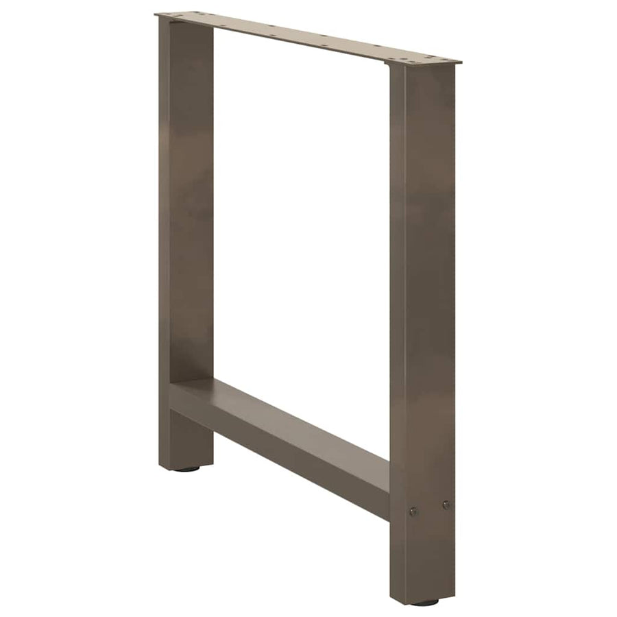 Salontafelpoten Staal Naturel 80 x (72-73) cm