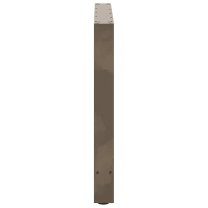 Salontafelpoten Staal Naturel 80 x (72-73) cm
