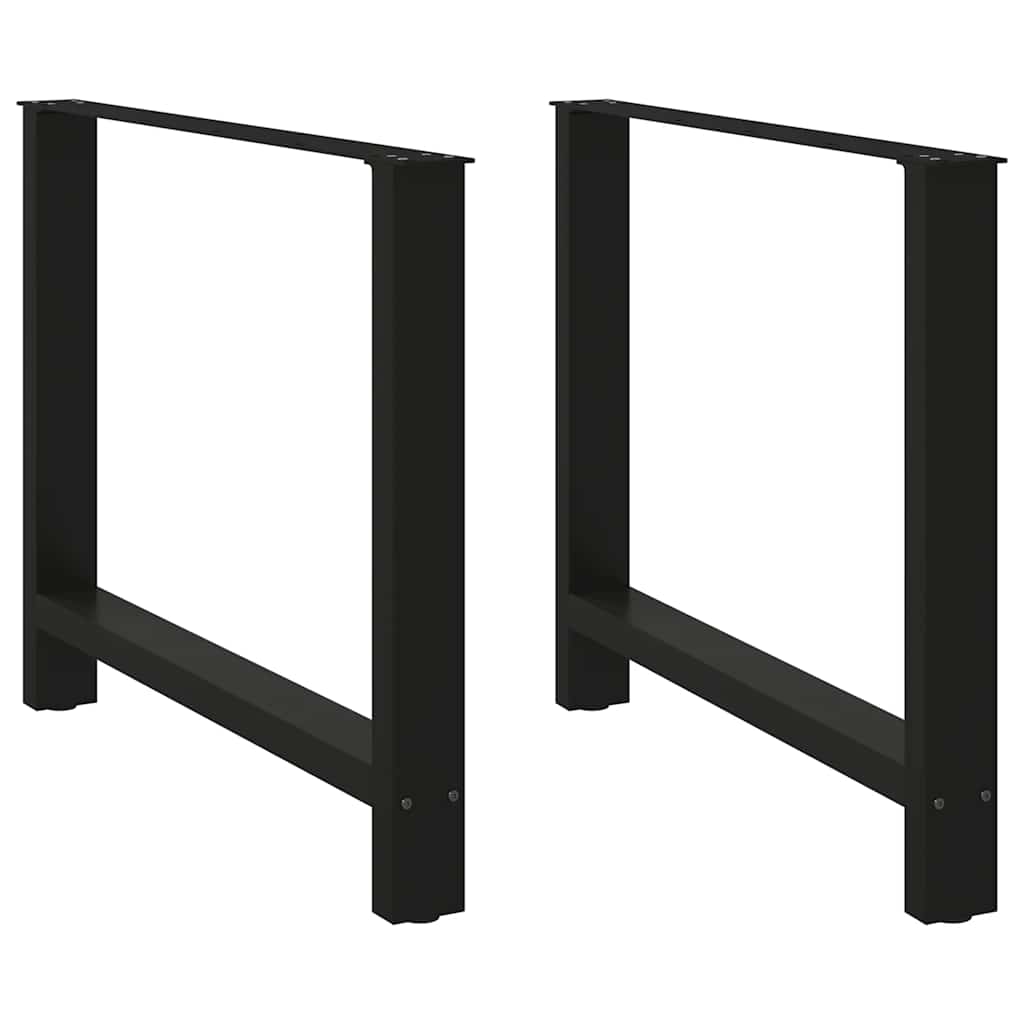 Salontafelpoten Staal Zwart 90 x (72-73) cm
