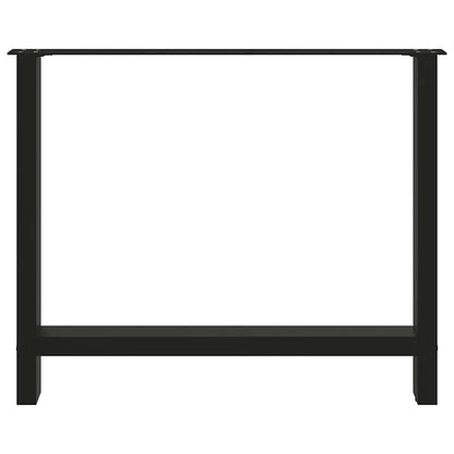Salontafelpoten Staal Zwart 90 x (72-73) cm