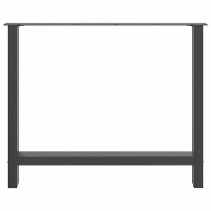 Salontafelpoten 2 st 90x(72-73) cm staal antraciet
