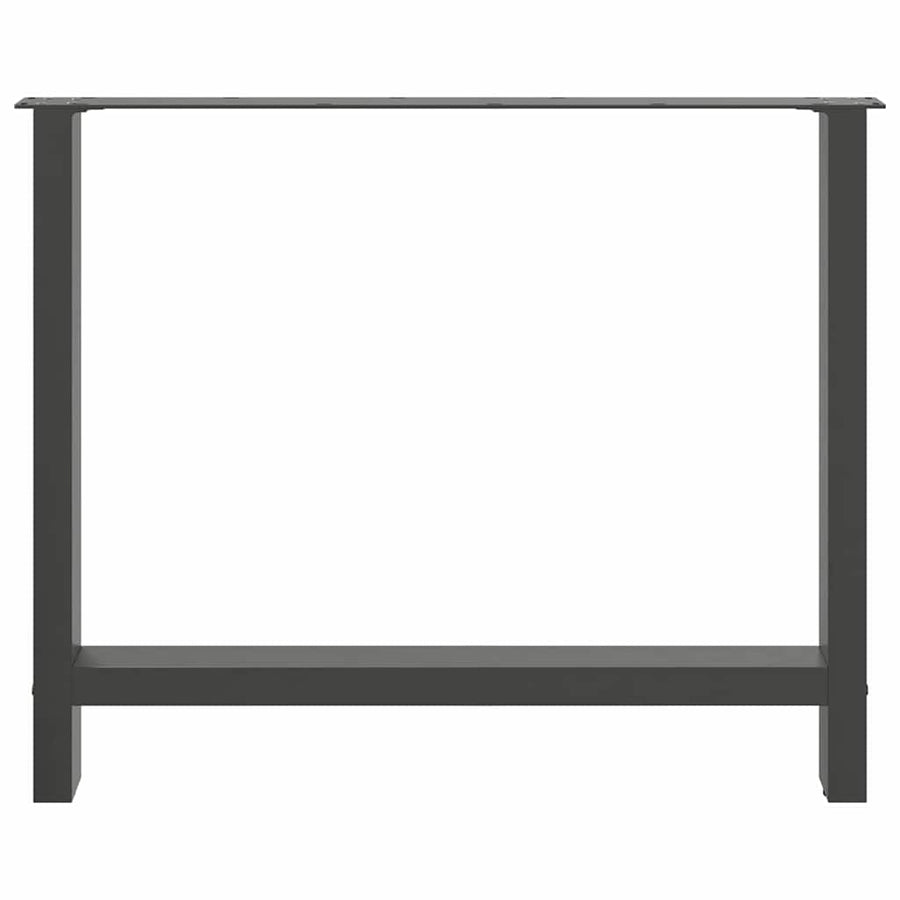 Salontafelpoten 2 st 90x(72-73) cm staal antraciet