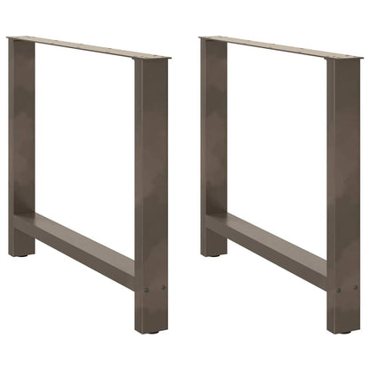 Salontafelpoten Staal Naturel 90 x (72-73) cm