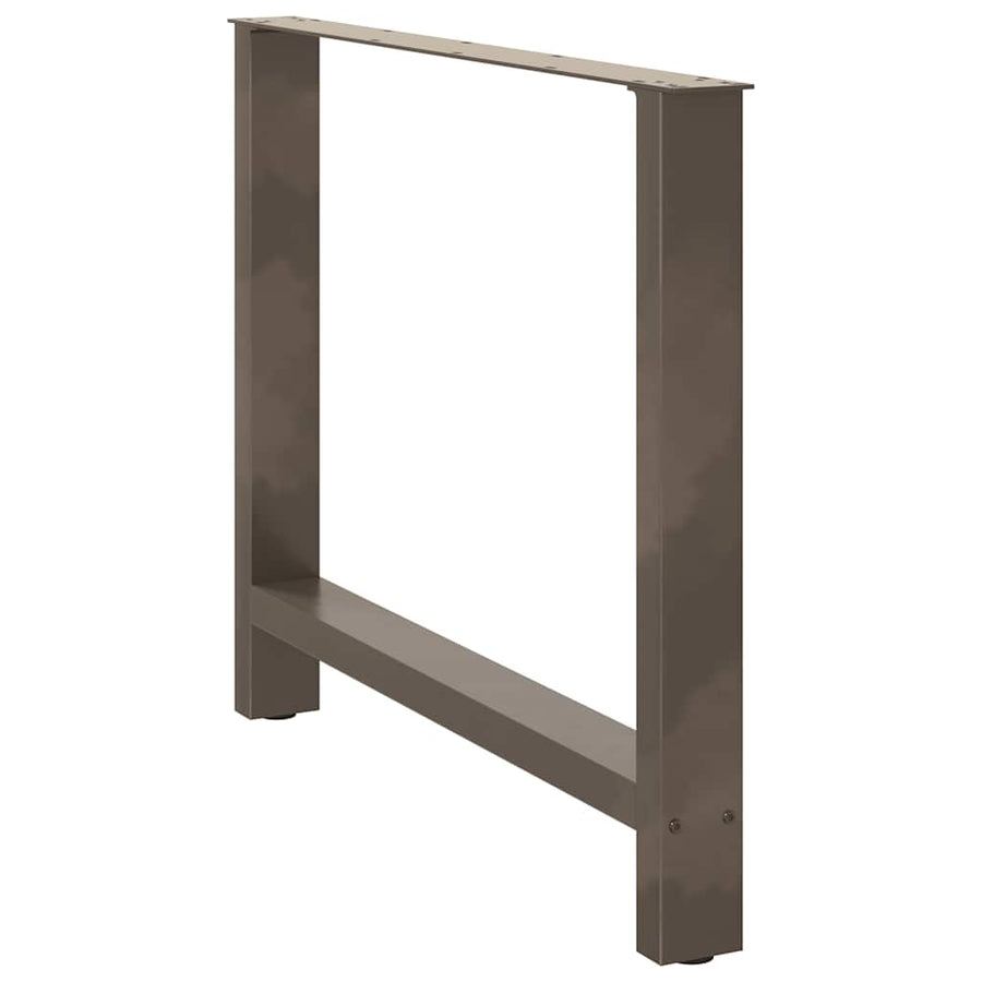 Salontafelpoten Staal Naturel 90 x (72-73) cm