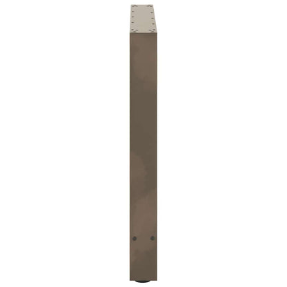 Salontafelpoten Staal Naturel 90 x (72-73) cm