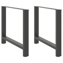 Salontafelpoten Staal Antraciet 100 x (72-73) cm