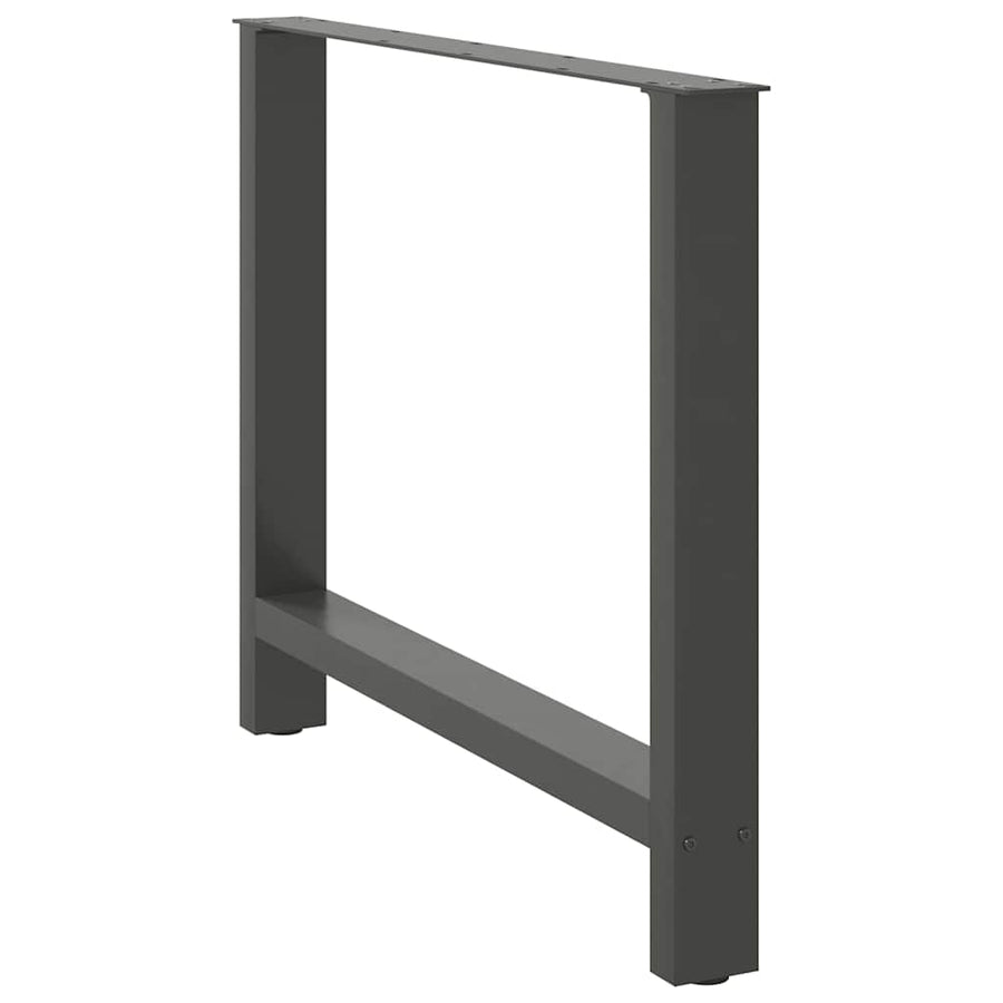 Salontafelpoten Staal Antraciet 100 x (72-73) cm