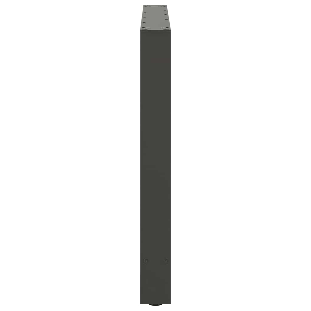 Salontafelpoten Staal Antraciet 100 x (72-73) cm