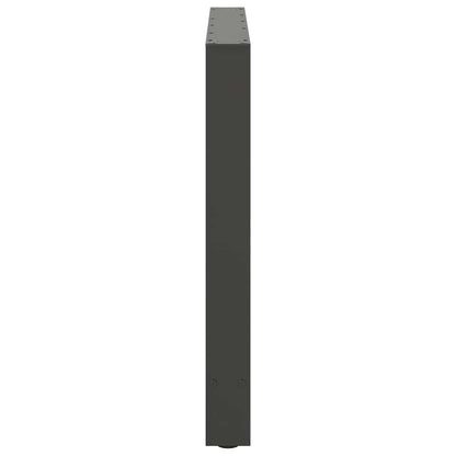 Salontafelpoten Staal Antraciet 100 x (72-73) cm