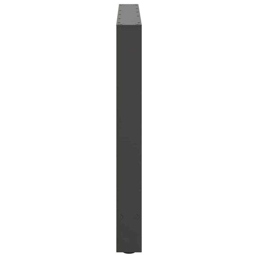 Salontafelpoten Staal Antraciet 100 x (72-73) cm