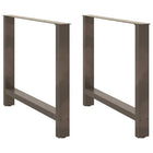 Dining table legs 2 pcs 100x(72-73) cm steel natural