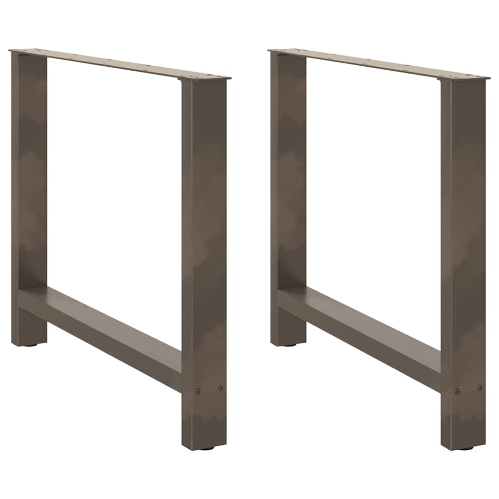 Salontafelpoten Staal Naturel 100 x (72-73) cm