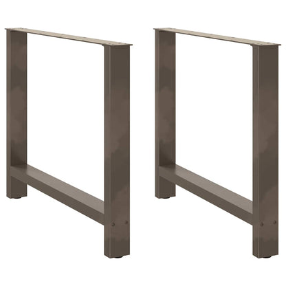 Salontafelpoten Staal Naturel 100 x (72-73) cm