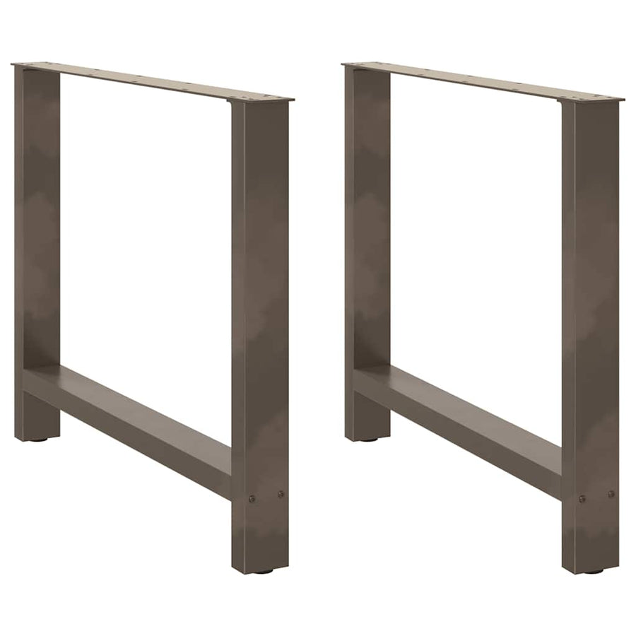 Salontafelpoten Staal Naturel 100 x (72-73) cm